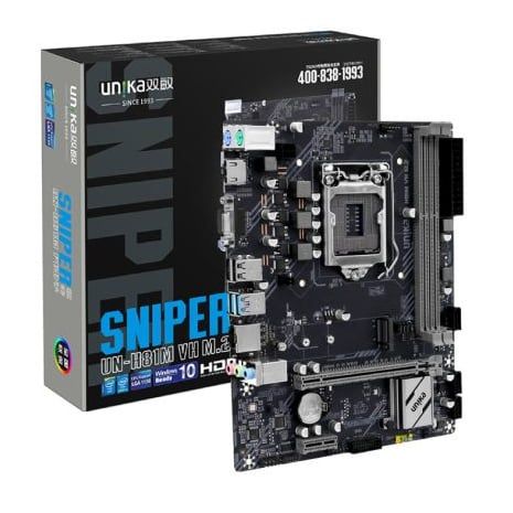  Mainboard Unika H81M.VH/M2 V1 DDR3 | LGA 1150, mATX, 2 khe RAM 