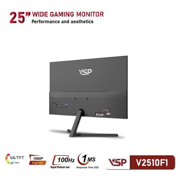  Màn hình Văn phòng VSP V2510F1 | 25 inch, FHD, 100Hz, VA 