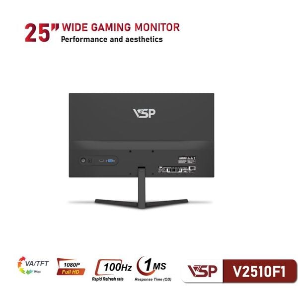 Màn hình Văn phòng VSP V2510F1 | 25 inch, FHD, 100Hz, VA 