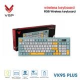  Bàn Phím Giả Cơ Không Dây VSP VK95 Plus | 3 Mode, Min-White-Yellow (KM04-VK95PL0164) 