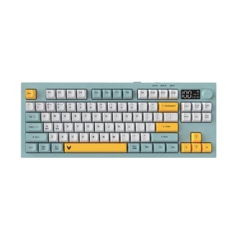 Bàn Phím Giả Cơ Không Dây VSP VK84 Plus| 3 Mode, Min-White-Yellow (KM04-VK84PL0164)