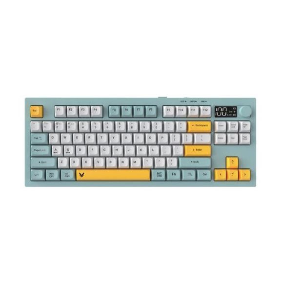 Bàn Phím Giả Cơ Không Dây VSP VK84 Plus| 3 Mode, Min-White-Yellow (KM04-VK84PL0164)