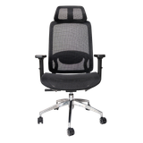  Ghế công thái học UPGEN Lumix 2025 | Đen, 120kg, Chân xoay, Lưng lưới 