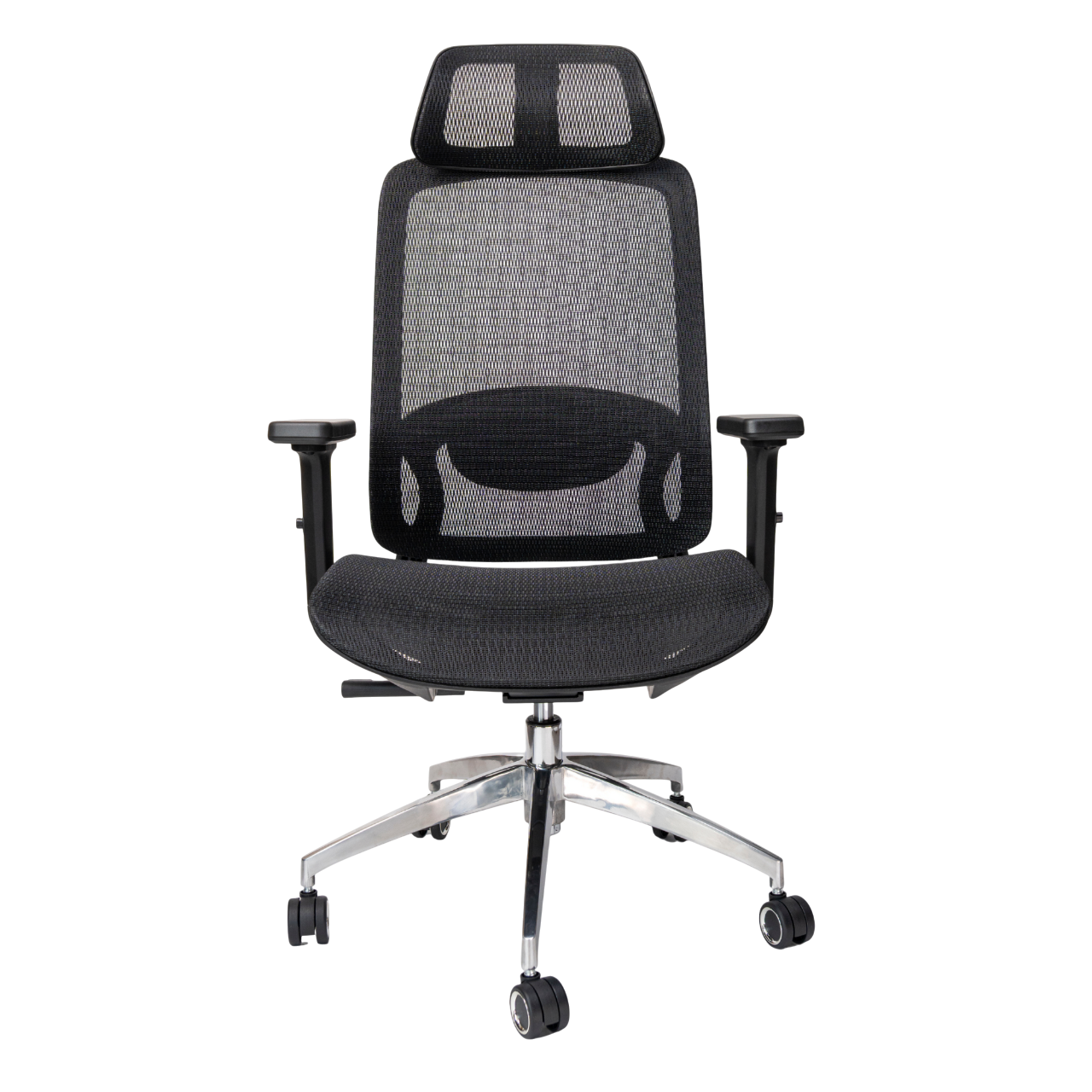 Ghế công thái học UPGEN Lumix (2025) | Khung đen, lưới đen