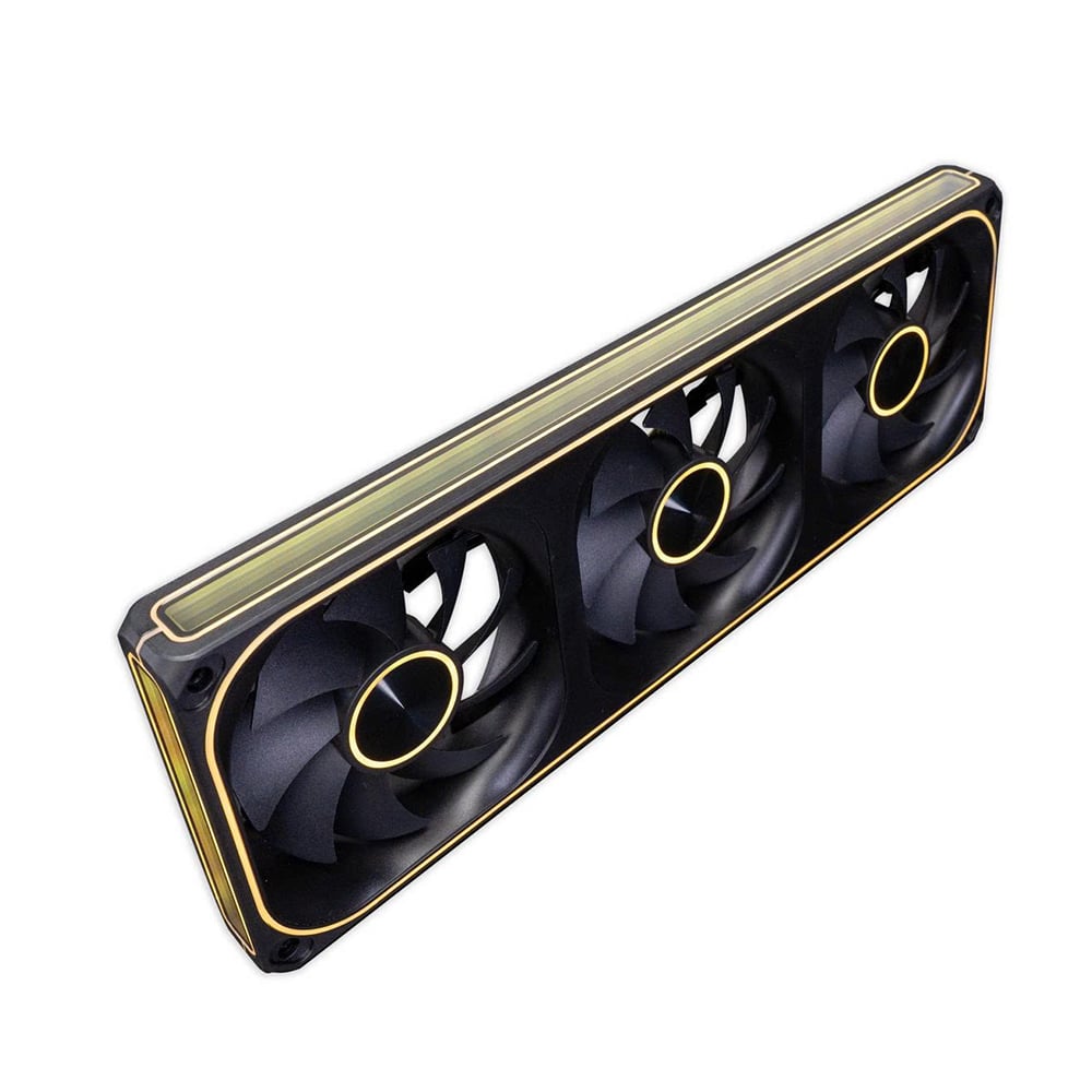 Quạt tản nhiệt PC Leopard TF360 ARGB | Kit 3 Fan 120mm, ARGB 5V 3-pin, Sync Main, Gió ngược, Đen
