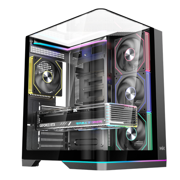  Thùng máy MIK G8 Nova X (F-ATX) Trần Kính (Không kèm Fan) 