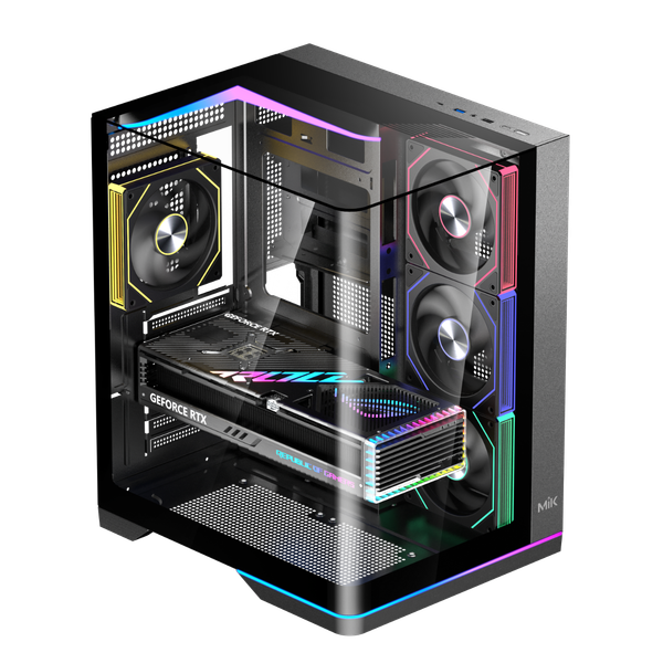  Thùng máy MIK G8 Nova X (F-ATX) Trần Kính (Không kèm Fan) 
