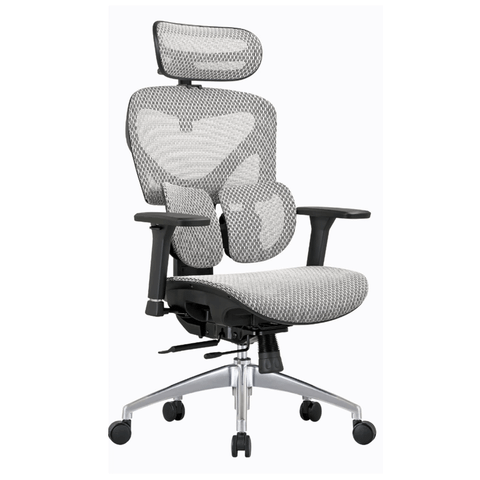 Ghế Công Thái Học Manson Iris CloudMesh V2 | Lưng Nâng Hạ, Mặt Ngồi Trượt, Tay 3D, Piston 4 Cấp, Màu Đen Xám