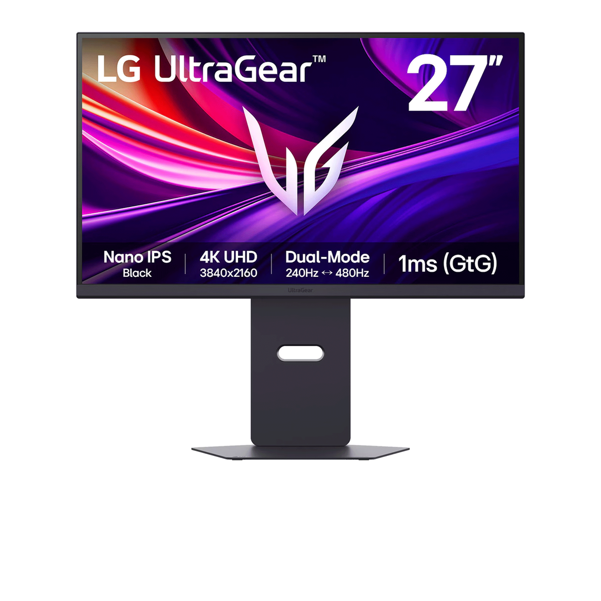 Màn hình Dual Mode LG UltraGear 27G850A-B | 27 inch, Nano IPS, UHD 240Hz, Full HD 480Hz, 1ms, HDMI, DB, Chân CTH