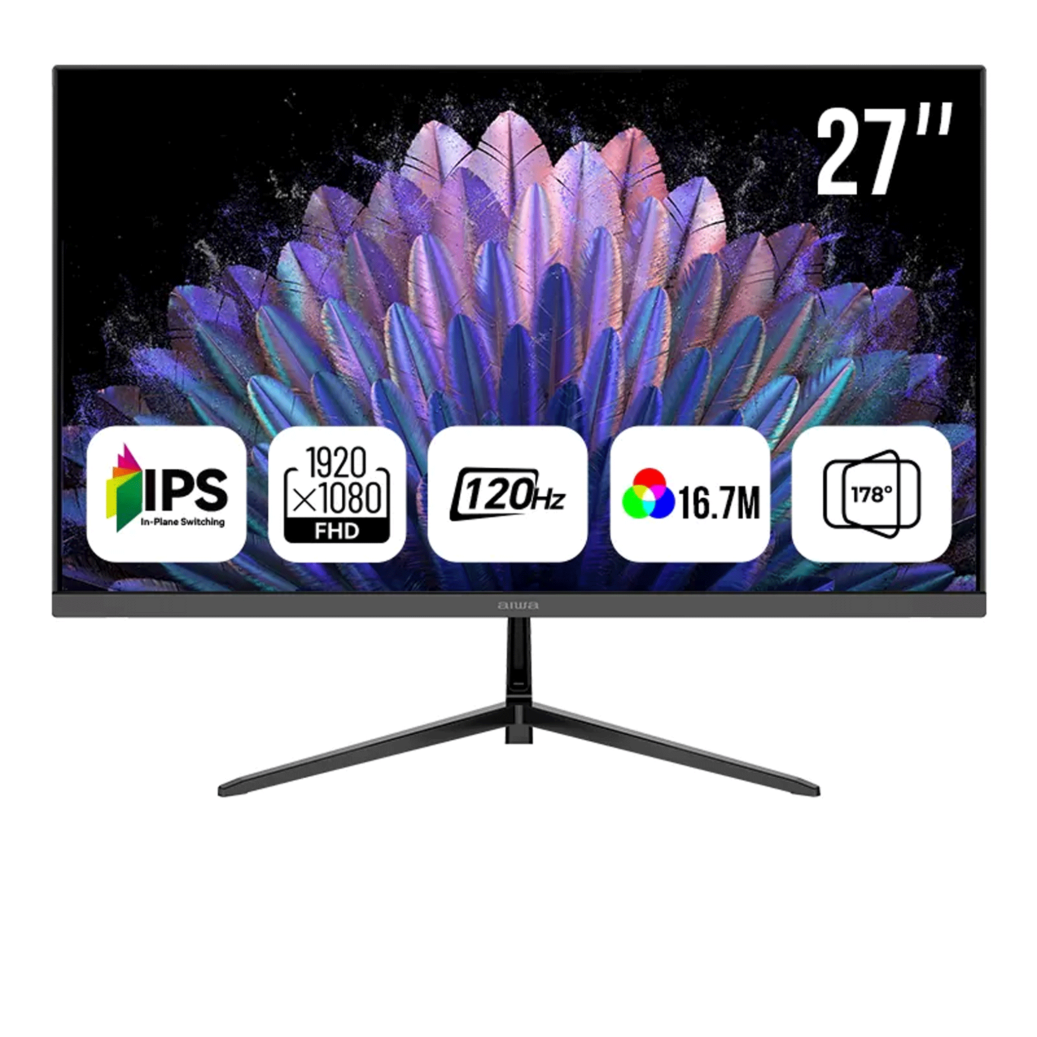 Màn hình văn phòng Aiwa AW-MF2725-V | 27 inch, Full HD, IPS, 120Hz, 5ms