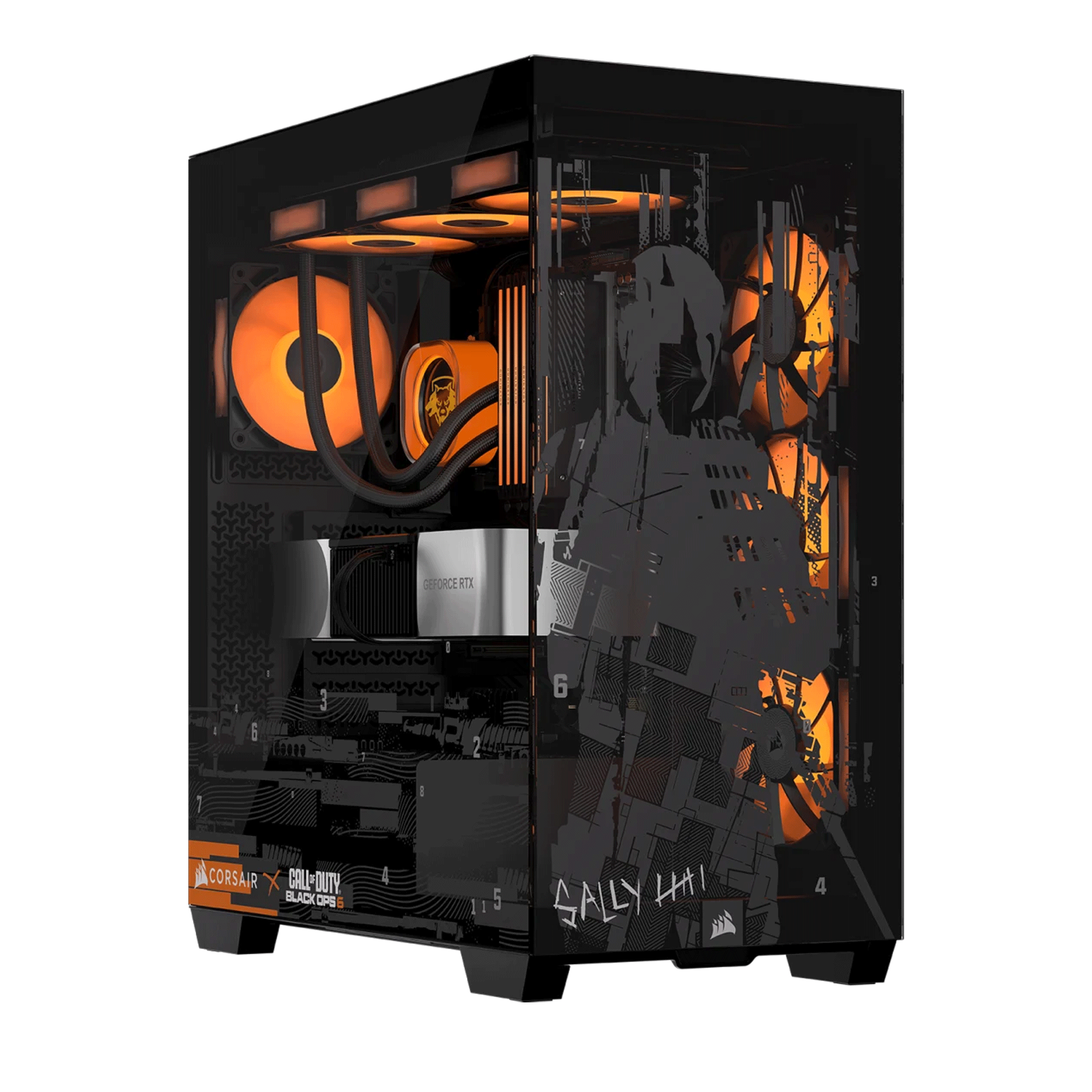 Case Gaming Corsair 3500X Mid-Tower Call Of Duty Black OPS | No Fan, Đen