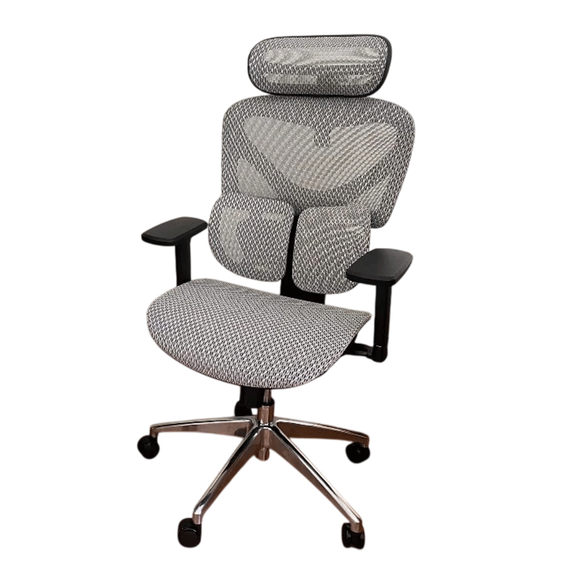 Ghế công thái học Manson Iris lưới xám | Lưng nâng hạ, mặt ngồi trượt, tay 3D, Piston 4 cấp BIFMA, có gác chân