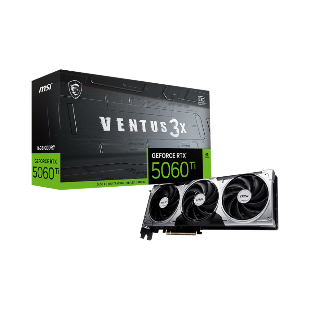  Card màn hình MSI RTX 5060 Ti Ventus 3X OC 16G 