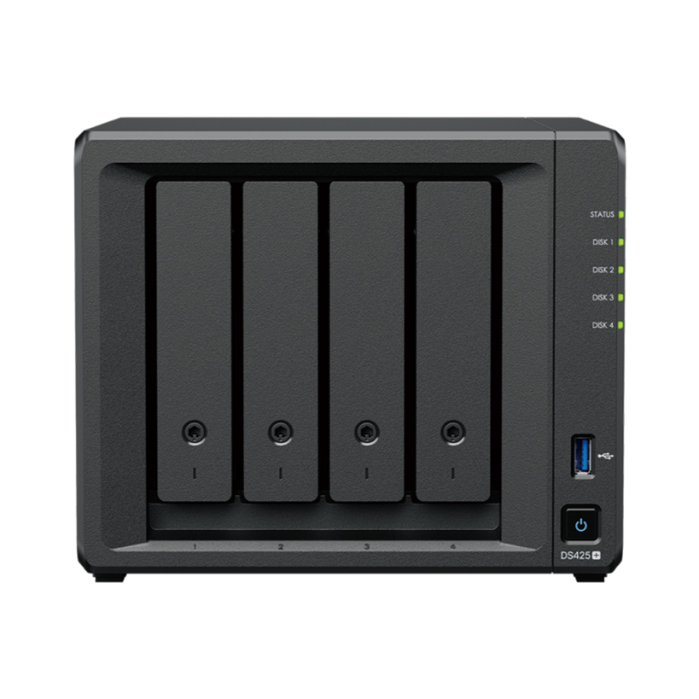  Thiết bị lưu trữ mạng Synology DS425+ 4-bay, 2 GB DDR4 non-ECC 