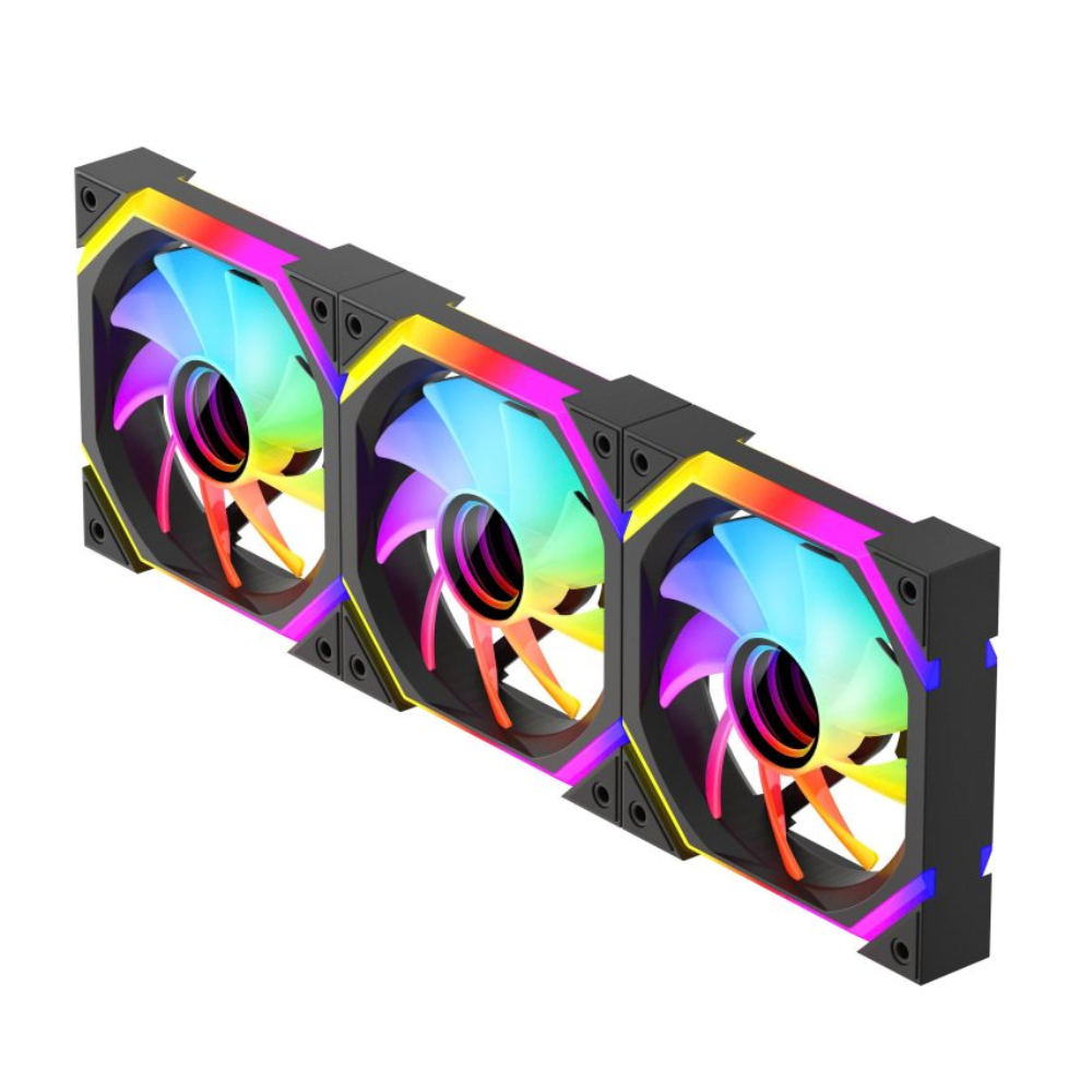  Fan Case Leopard Galaxy SE ARGB 12cm - Đen, gió ngược (Sync Main) 