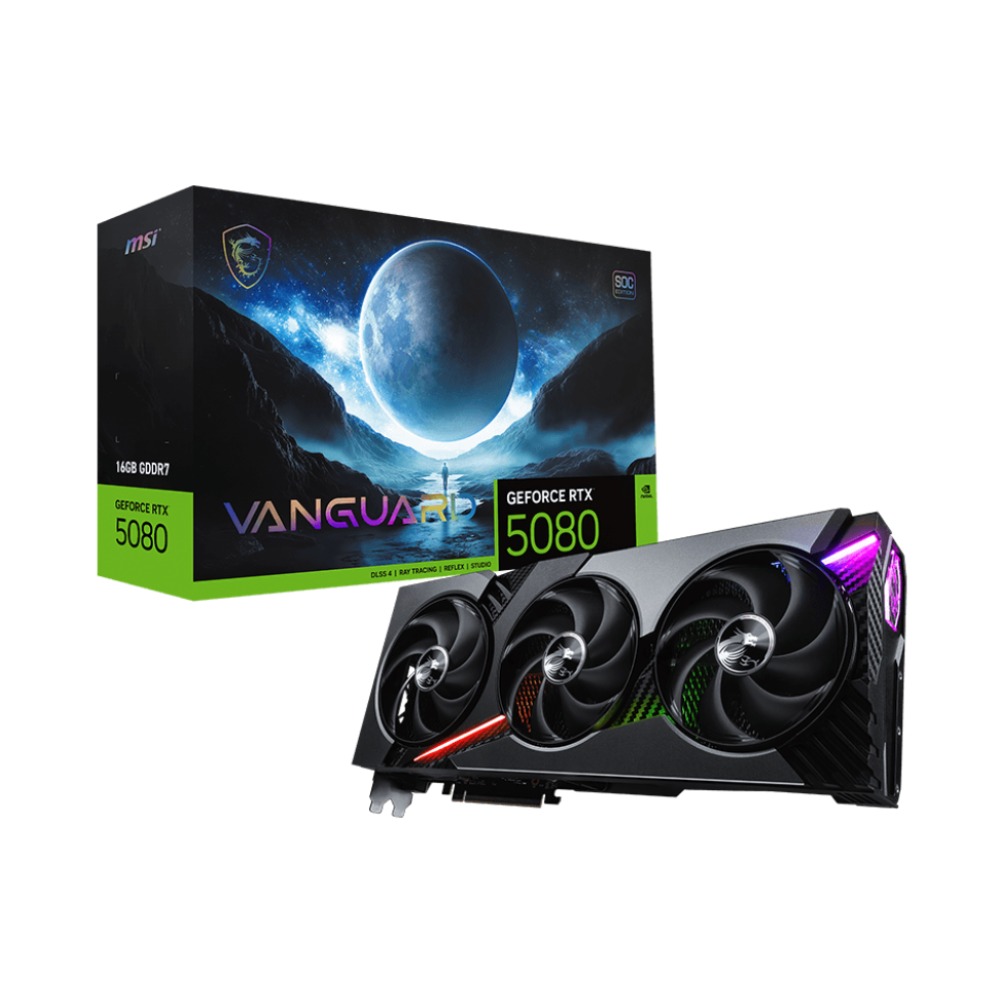  Card màn hình MSI RTX5080 VANGUARD SOC 16G 