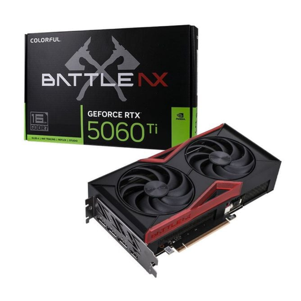 Card màn hình NVIDIA GeForce RTX 5060 Ti Colorful Battle AX Duo | 16GB GDDR7, 4608 CUDA, 600W 
