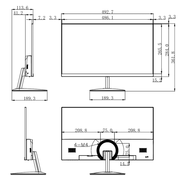  Màn hình Dahua DHI-LM24-A200Y | 23.8 inch, Full HD, VA, 100Hz 