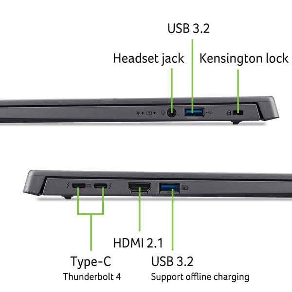  Laptop Văn phòng AI ACER Aspire 16 A16-71M-59L5 | U5 125H, 16GB, SSD 512GB, 16" FHD+ (NX.J4YSV.001) 