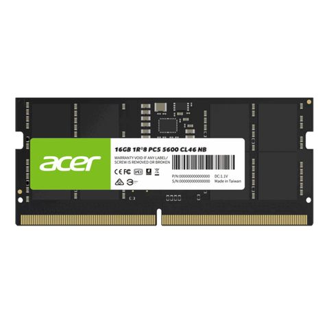 RAM Laptop ACER SD200 16GB DDR5 | (1x16GB), 5600MHz, SODIMM (BL.9BWWA.414)