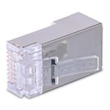  Đầu mạng Aptek Cat 6E FTP RJ45 Plug (602-02001) | Chống nhiễu, 100 cái/bịch 