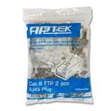  Đầu mạng Aptek Cat 6E FTP RJ45 Plug (602-02001) | Chống nhiễu, 100 cái/bịch 