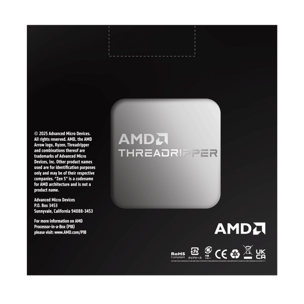  CPU AMD Ryzen Threadripper 9970X | sTR5, 32 nhân/64 luồng, Max 5.4 GHz 