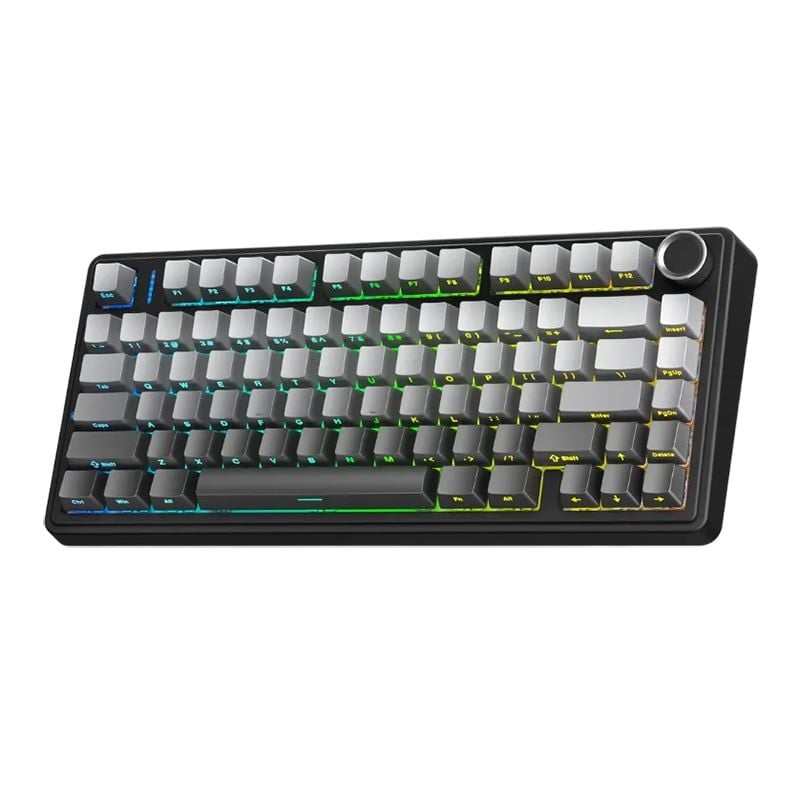 Bàn phím cơ gaming AULA F75 Xám Đen Gradient | 3 Mode, Reaper Switch, RGB (NK)