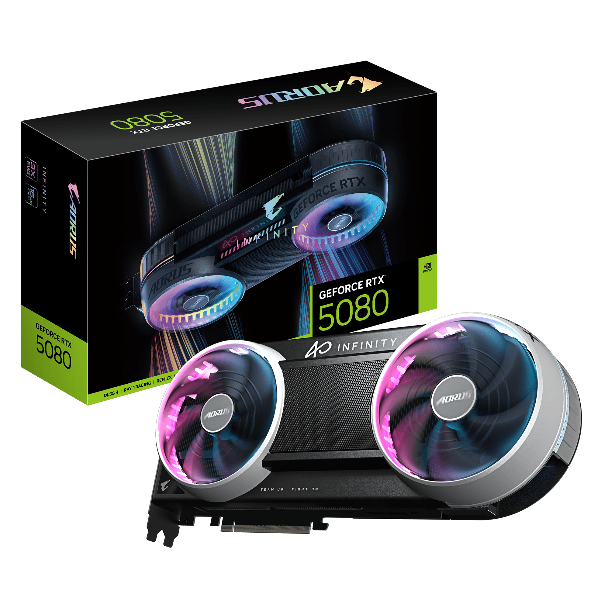 Card màn hình Gigabyte AORUS GeForce RTX 5080 INFINITY 16G | 16GB GDDR7, 10752 CUDA, 256-bit