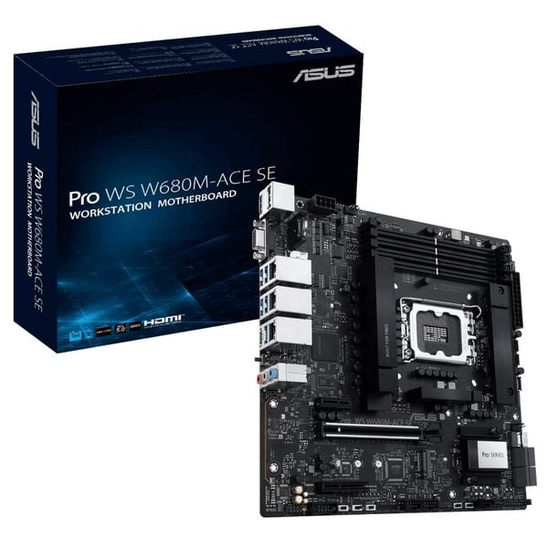  Mainboard ASUS Pro WS W680M-ACE SE DDR5 | LGA 1700, mATX, 4 khe RAM 