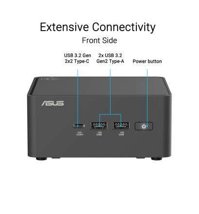  Máy Bộ NUC ASUS 15 Pro | I5-210H, 2xDDR5 5600MHz, 2xNVMe, 2xHDMI 2.1, 2xThunderbolt (RNUC15CRHC500000I) 