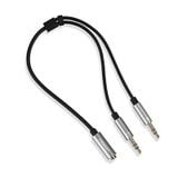  Cáp Audio Ugreen 20899 | 3.5mm âm ra 2 x 3.5mm, Mic + Loa 