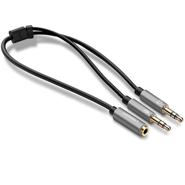  Cáp Audio Ugreen 20899 | 3.5mm âm ra 2 x 3.5mm, Mic + Loa 