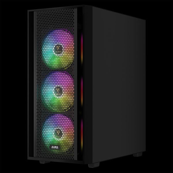  Thùng máy Gamdias Aura GC2 Elite ARGB F-ATX (Kèm Sẵn 4F ARGB) - Đen 