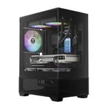  Thùng máy Gamdias Aura GC9M Elite ARGB M-ATX (Kèm Sẵn 3F ARGB) - Đen 