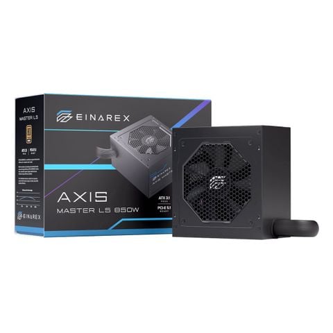 Nguồn máy tính Einarex Axis Master L5 850W | Cáp Liền, 80 Plus Bronze, Full Range, Đen