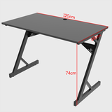  Bàn Gaming Centaur Trigger Desk | Chữ Z, 120 x 60cm, Khung đen, Mặt đen 