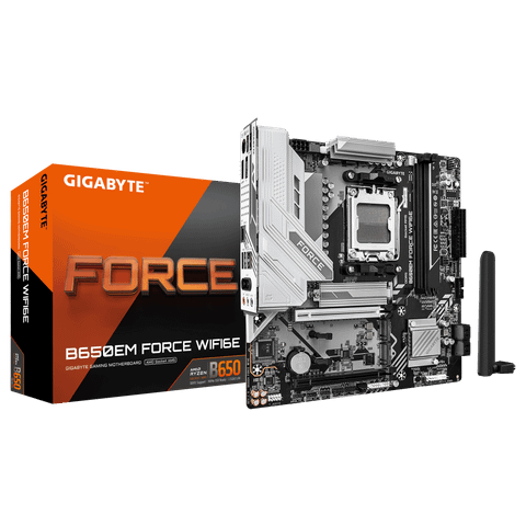 Mainboard (AMD) Gigabyte B650EM FORCE WIFI6E | AM5, mATX, 2 khe DDR5, WiFi 6E