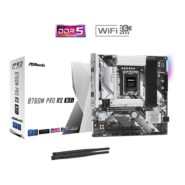  [Cũ] Mainboard Asrock B760M Pro Rs Wifi Ddr5 | BH 3T STAR 