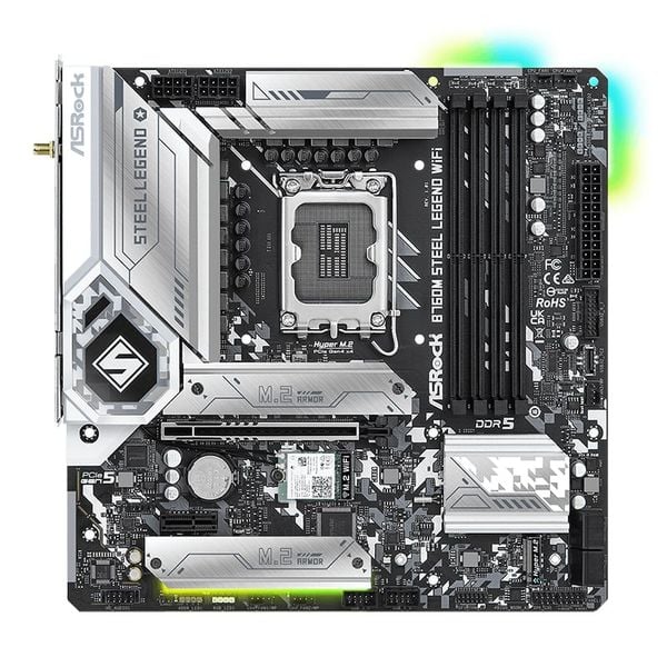  Mainboard ASRock B760M Steel Legend Wifi DDR5 | LGA 1700, mATX, 4 khe RAM 