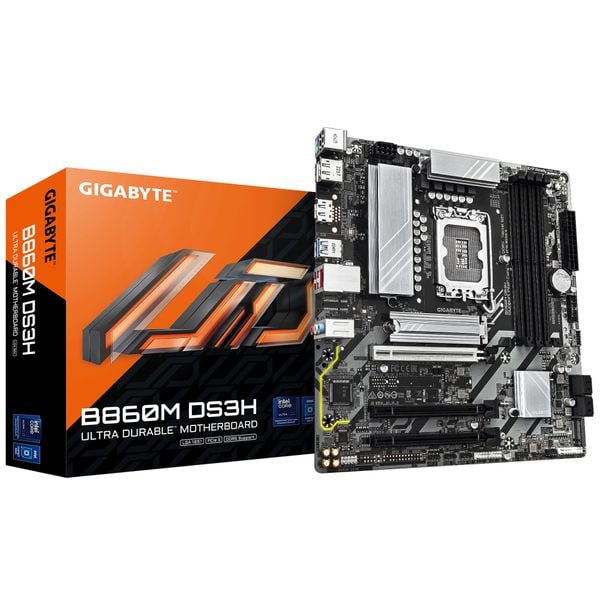  Mainboard Gigabyte B860M DS3H DDR5 | LGA 1851, mATX, 4 khe RAM 