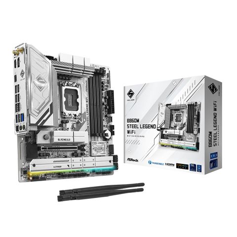 Mainboard ASRock B860M Steel Legend Wifi DDR5 | LGA 1851, mATX, 4 khe RAM