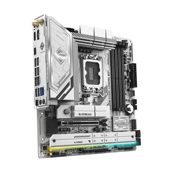  Mainboard ASRock B860M Steel Legend Wifi DDR5 | LGA 1851, mATX, 4 khe RAM 