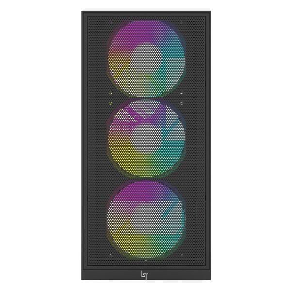  Thùng máy Gaming LinkTech Bahamut M 4F M-ATX (Kèm Sẵn 4 Fan Fixed RGB) - Đen 