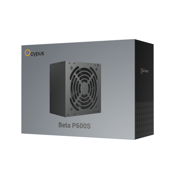  Nguồn Ocypus Beta P600S 600W (P/N Beta-P500S-NDHBK026X-EU) | Non Modular, ATX, Đen 