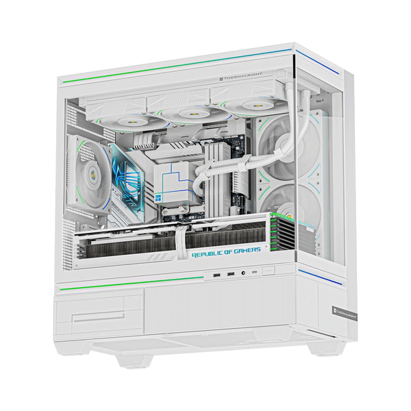  Thùng máy Case Thermalright TL-M10 Vision LCD - Trắng 