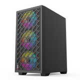  Thùng máy Magic GM-03 Mesh (Chưa kèm Fan) | M-ATX, Mini-ITX, Mặt lưới, Đen 