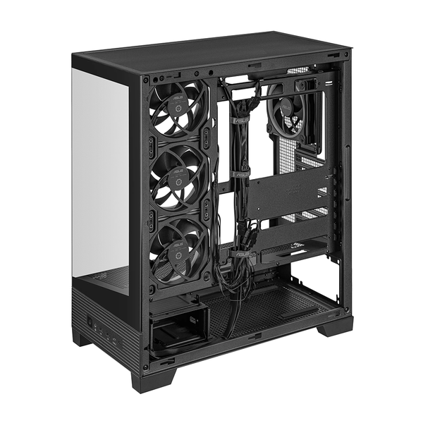  Thùng máy ASUS A31 PLUS TG  F-ATX (Kèm Sẵn 4F) (Aio 360 Top) | Mid Tower, ATX, BTF, Đen 