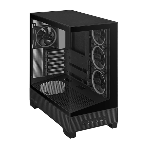  Thùng máy ASUS A31 PLUS TG  F-ATX (Kèm Sẵn 4F) (Aio 360 Top) | Mid Tower, ATX, BTF, Đen 