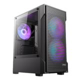  Thùng máy Antec VX100M RGB | Micro-ATX/ITX, Kính cường lực, Kèm 3 Fan RGB-Fixed 